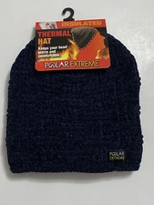 Polar Extreme Insulated Thermal Hat Beanie Dark Blue One Size New!