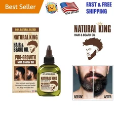 Lightweight Castor Oil Hair & Beard Oil 2.5 oz - Quick Absorption & Moisture