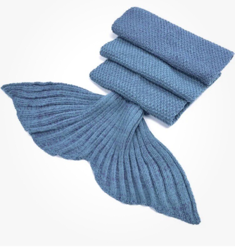 Laghcat Mermaid Tail Crochet Blanket Aqua Teal Green New eBay