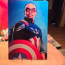 Captain America 12x18 metal poster.