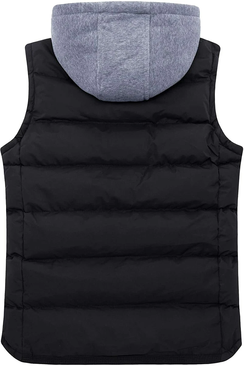 ZSHOW Men s Winter Removable Hooded Padded Puffer Vest