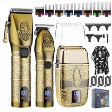 Hair Clipper and Trimmer Set Barber Clippers Set for Men, Professional Kit Beard