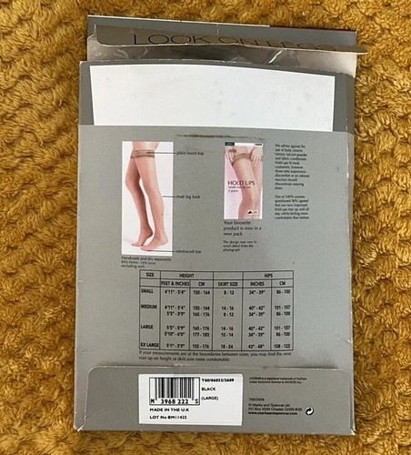 Marks & Spencer Two Pairs Black 10 Denier Appearance Hold UPS Black - Picture 8 of 14