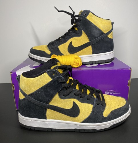 Nike SB Dunk High Reverse GoldenRod Black/Varsity Maize Mens Size 9 (DB1640-001) | eBay