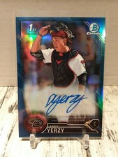 2016 Bowman Chrome 1st Andy Yerzy Blue Refractor Auto 129/150 DBacks ROOKIE RC