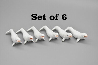 Beluga Whale, Very Nice Plastic Replica 2 1/2 inches long - F3504