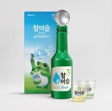 Chamisul spoon soju mic bluetooth microphone for selfkaraoke  Soju cup 2 pcs 