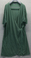 Asos NWT Emarald Green Long Dress Short Sleeve Wrap Maxi