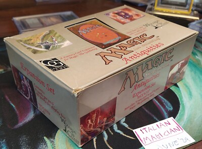 Mtg: ANTIQUITÄTEN leere BOOSTER BOX Vintage MAGIC The Gathering OLD SCHOOL 1994