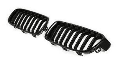 AUTOTECKNIC BM-0179-GB Glazing Black Front Kidney Grilles - F30 Sedan / F31 Wago