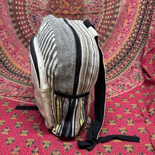 Rucksack aus Hanf und Baumwolle, ideal für Freizeit, Sport, Büro, Uni ... - Bild 6 von 7