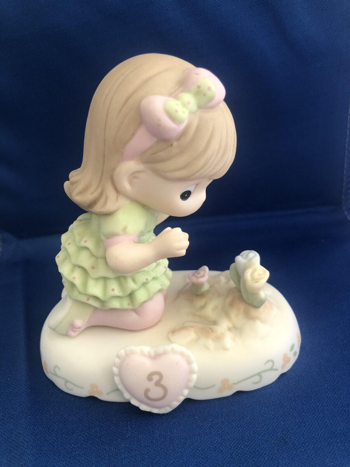 Precious Moments Growing In Grace Brunette Figurine ~ Age 3