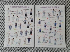 Kpop NCT Dream Seasons Greetings 2022 x2 Sticker Sheets Set A4 Page