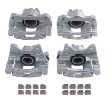 Front & Rear Disc Brake Calipers w/Bracket for Jeep Wrangler JK 2018 18-B5044