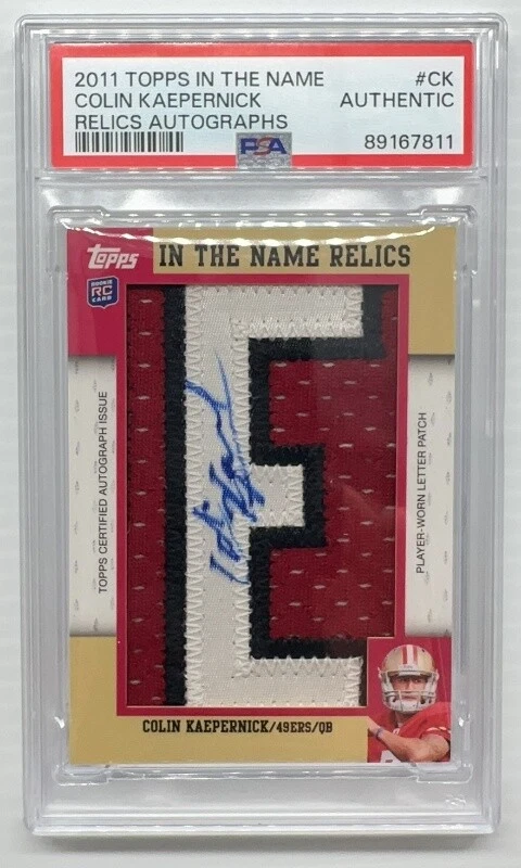 Colin Kaepernick Topps in the Name Relics Autographs #CK Base