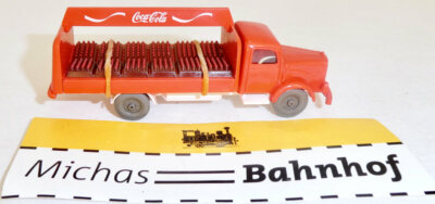 Coca Cola Mercedes 5000 rot Getränke LKW IMU Replika Serie 1:87 H0 #6 å