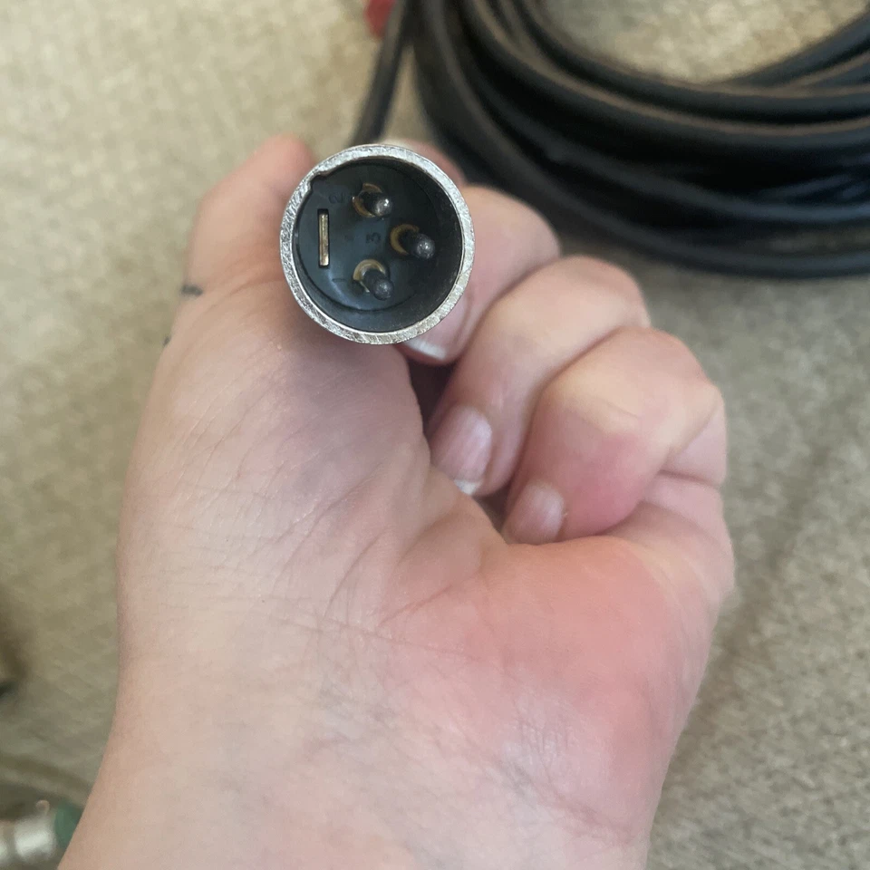 Cable de micrófono vintage - Música torbellino, MK por Belsen - Cable QH negro 25 pies Foto 2 de 4