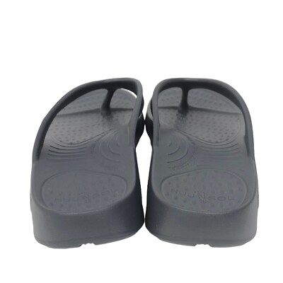 NEW Nuusol Cascade Flip Flops Granite Gray Mens 13 Made in  display picture 2