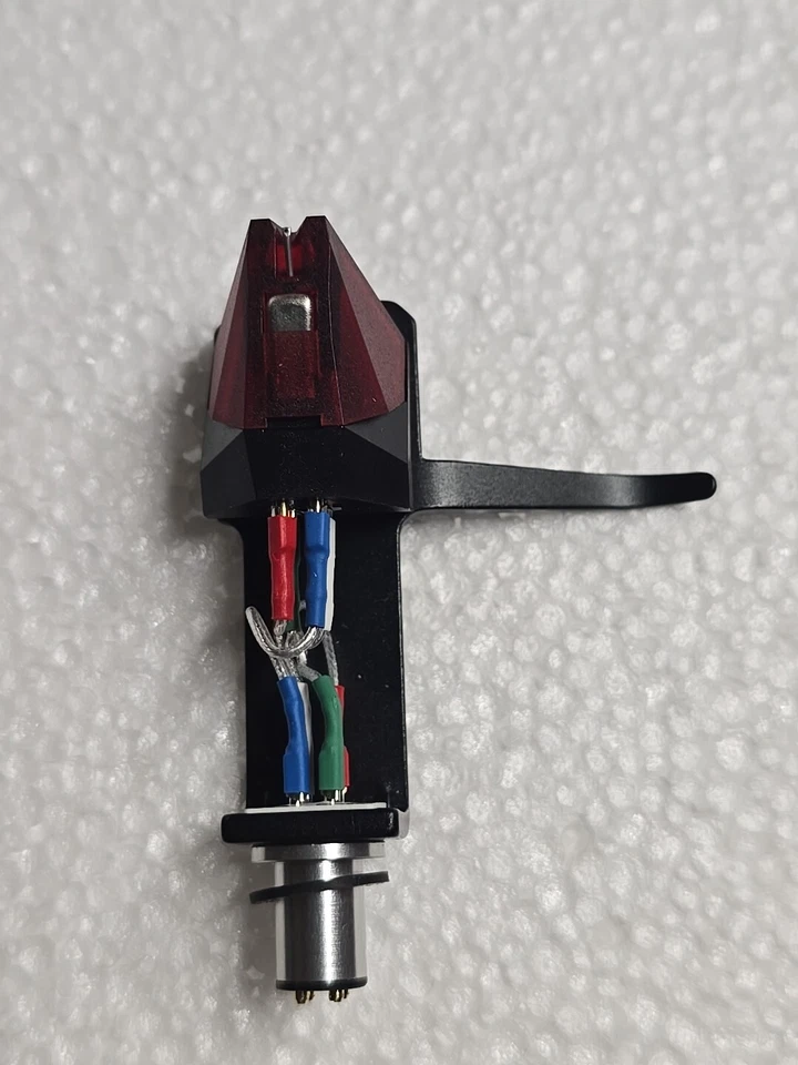 Cartucho Ortofon 2M vermelho genuíno montado em headhell preto estilo SH-4 genérico  - Imagem 3 de 4