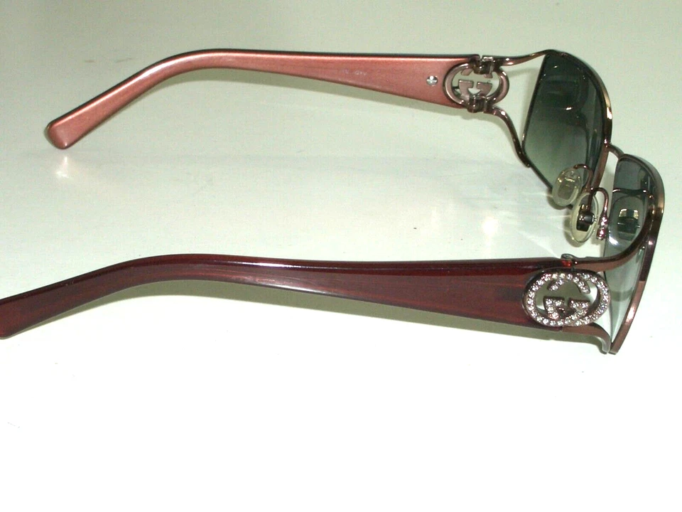 GUCCI ITALY GG 2812 54[]16-125 LENTES TONO GRIS AZULADO ELEGANTES GAFAS DE SOL con FUNDA Foto 3 de 4