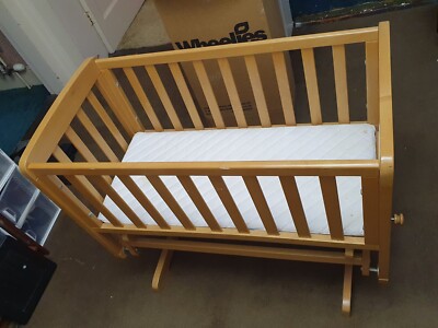 Mamas And Papas Wooden Baby's Gliding Crib UK