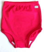 Girls age 9-12yrs School gym knickers Netball briefs PE Sports Briefs Nylon Red