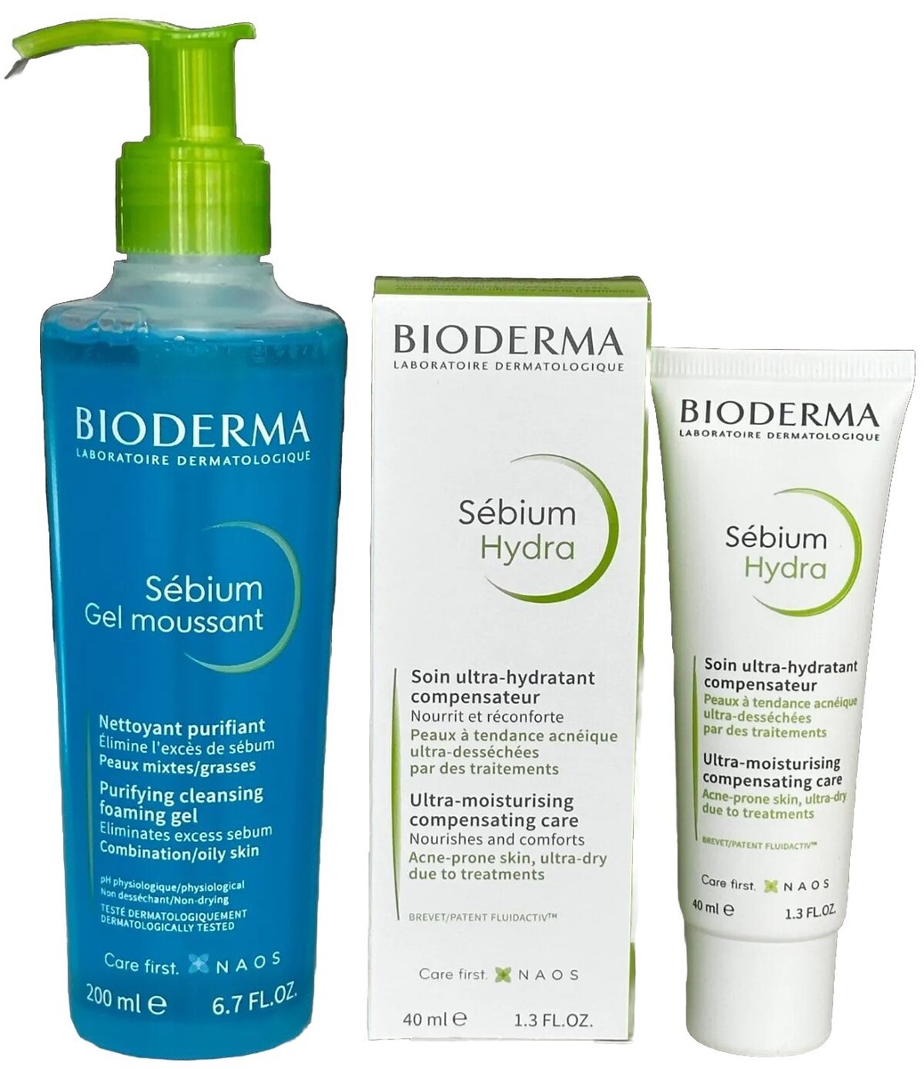 Bioderma Sebium Hydra 40ml Cream + Sebium Gel Moussant 200 ml Bioderma Sebium Hydra 40ml Cream + Sebium Gel Moussant 200 ml