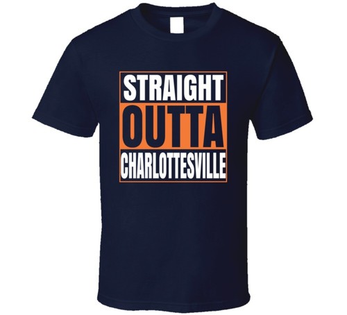 Straight Outta Charlottesville Tshirt Uva University Of Virginia Cavaliers T Shi