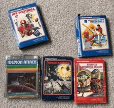 Intellivision/Imagic Game Lot. ( 5) Titles, Smash and Grabs Boxes.