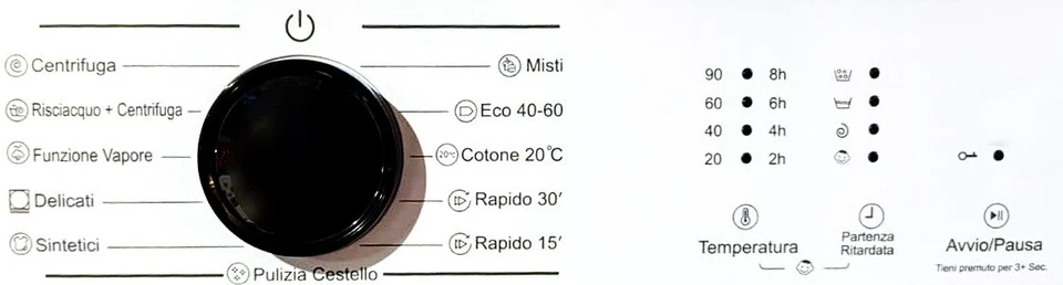 Lavatrice Slim 7 Kg SANSUI 1200 Giri Classe A Programma Vapore 41 cm OFFERTA - Immagine 2 di 4