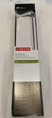 #ad Delta 77518 Ara 18quot; Wall Mounted Towel Bar in Chrome Sealed $33.24