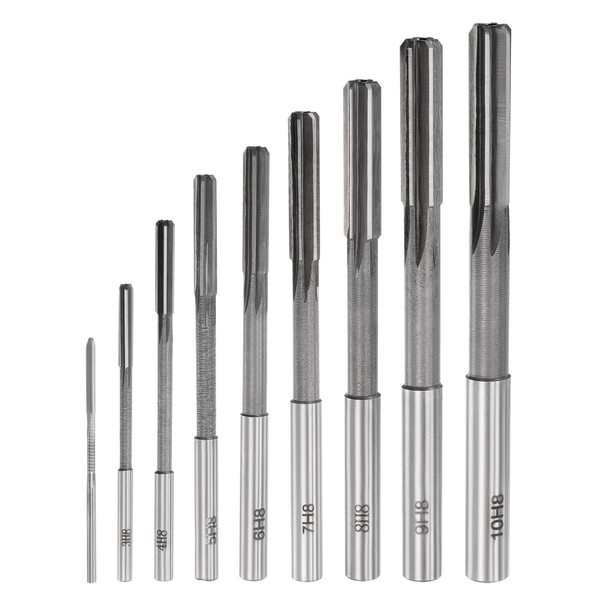 9St Chuck Reibahle Satz Gerade FlöTe H8 2Mm 3Mm 4Mm 5Mm 6Mm 7Mm 8Mm 9Mm 10Mm-image