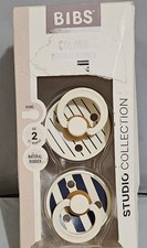 BIBS Bottle Nipples Slow Flow 2-pack Round Natural Rubber Latex