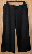 New York Co Grey Wide Leg Pull On Women s L Slacks