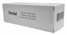 New 12-PACK Pentel EnerGel Tradio Pearl Gel Pens 0.7mm Cap Needle Tip BLUE Dozen
