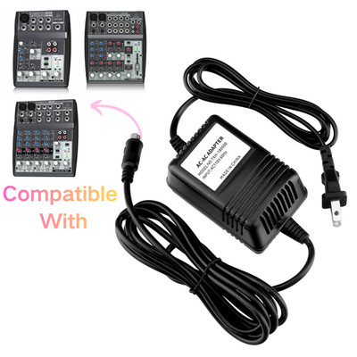 Adapter for Behringer XENYX (502, 1002, 802), 18V Power Supply Mini 3 Pin Din