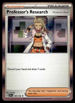 Professor's Research  189 Holo | Pokemon Scarlet & Violet | englisch | NM
