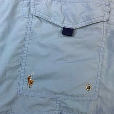 RALPH LAUREN Polo Men's Swim Trunks Extra Large Tall Blue Mesh Lined Cargo