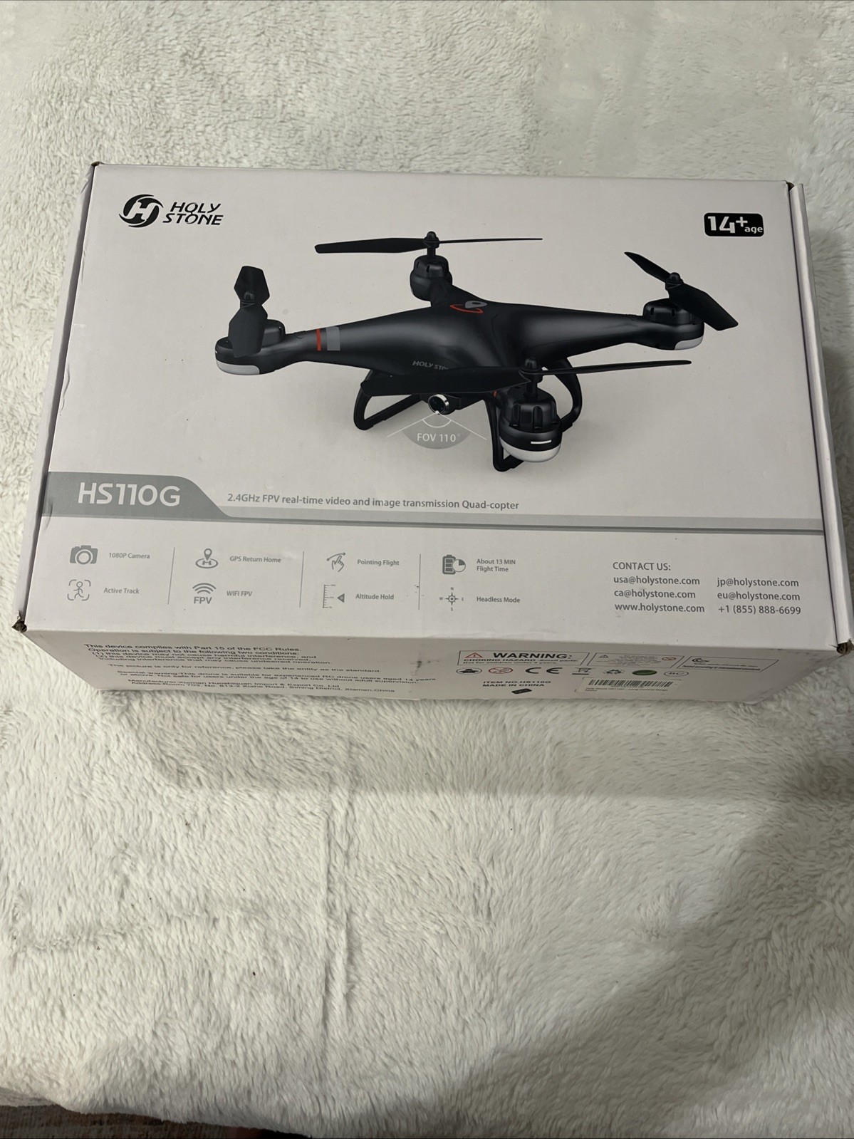 HOLY STONE HS11OG 2.4GHZ FPV REAL-TIME VIDEO &IMAGE QUAD COP
