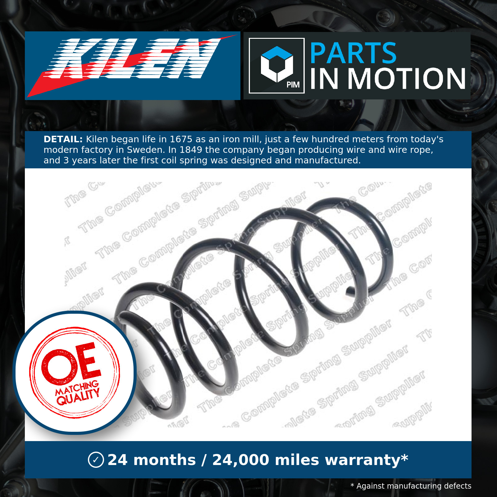 Suspension Spring Front Fits Audi Q3 Cupra Born VW ID.3 Passat KILEN 25121 - Image 4