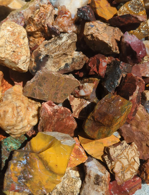 The Kitchen Sink Rock Hunter's Delight | 25 LB Rough Rock Lot | Exact Lot Shown