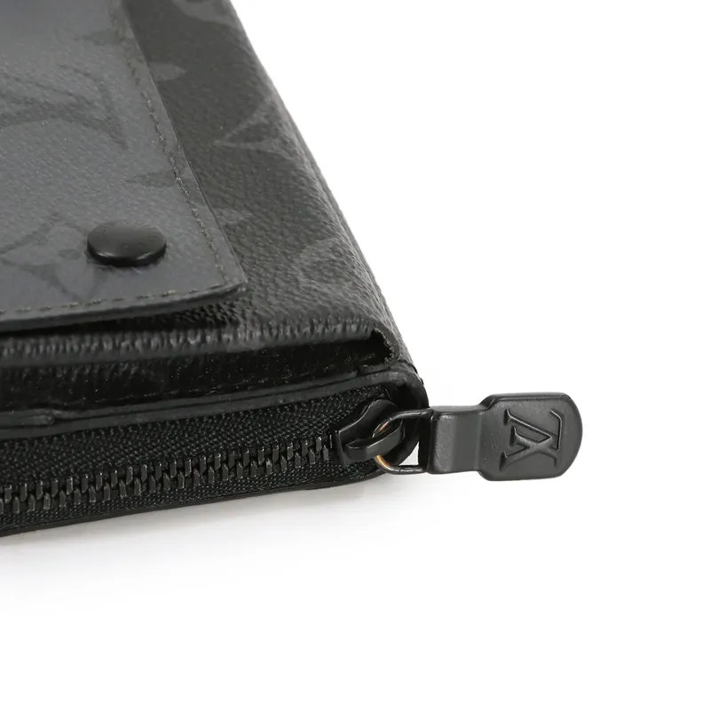 Louis Vuitton Monogram Eclipse Reverse Zippy Orga… - image 9