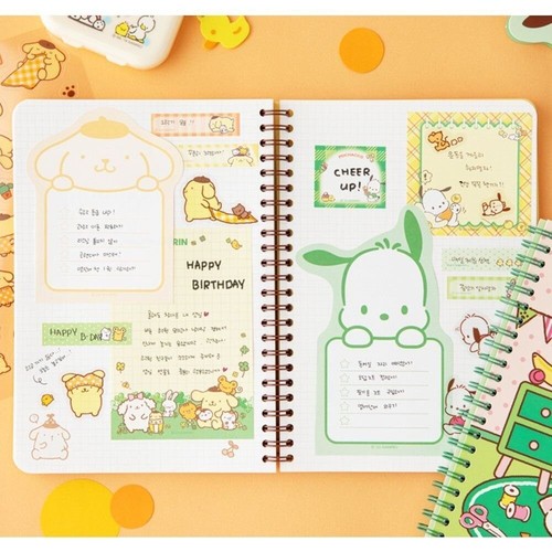Sanrio Characters 4 Month Undated Study Project Planner Note Pad Sticker Set - Picture 8 of 12