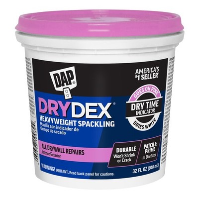 DAP DryDex Dry Time Indicator Spackling, Pink/White, 32 1 Quart, Pink/White