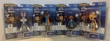 Space Jam Bendyfigs Action Figures Set-Lebron James, Daffy, Lola& Bugs-Brand New