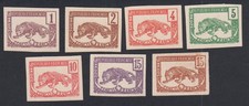 (FR1) Colonies Françaises 1901-04 - Congo - Non dentelés sans fond n°27f à 32fa