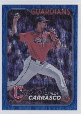 2024 Topps Update Blue Holo Foilboard 575/999 Carlos Carrasco #US118 e7b