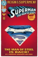 DC Comics - SUPERMAN The Man of Steel June 1993 with Bonus Poster