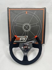 Mpi 13 Suede Racing Steering Wheel 6 Bolt Aluminum Ergo Grip Mpimpi-f-13-cut Mpi 13 Suede Racing Steering Wheel 6 Bolt Aluminum Ergo Grip Mpimpi-f-13-cut