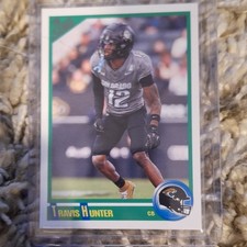 Panini 2025 Score Travis Hunter Jaguars Anniversary Rookie Insert Card #5. rookie card picture